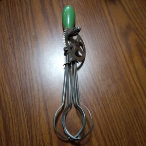 AJ Hand Mixer, Pat. Oct 9 19231923 AJ hand rotary beater for eggs or batter.